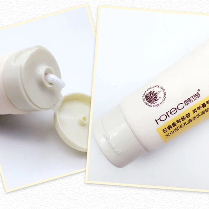 Вулканическая грязь очищающее средство для лица богатое вспенивание глубокое