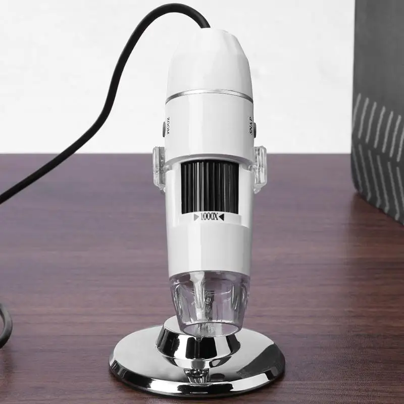 Цифровой ручной профессиональный микроскоп 1000X200 Вт USB микроскоп с 8 светодиодными зумами цифровой электрический ручной микроскоп Эндоскоп лупа