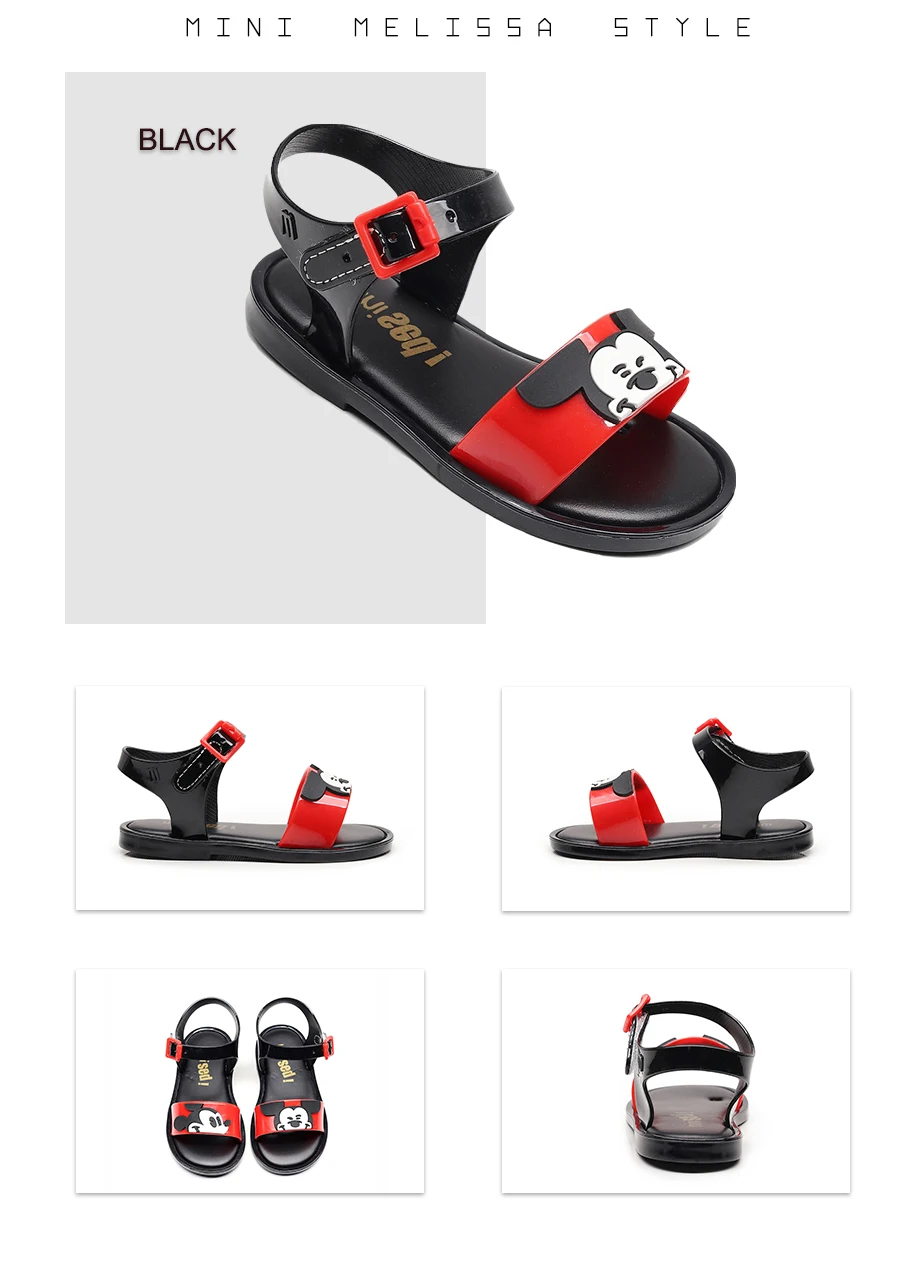 Mini Melissa/Новинка года; детские сандалии с рисунком Микки Мауса; обувь для девочек; сандалии для девочек; Детские пляжные сандалии дышащие; детская обувь Melissa