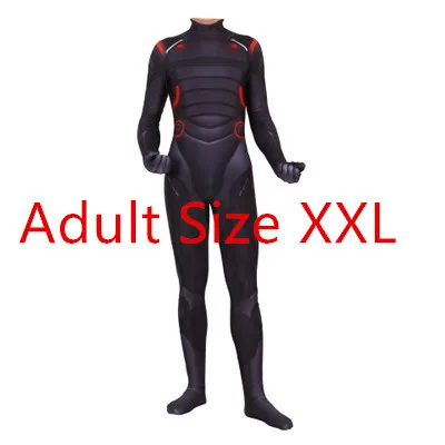 Adult XXL Для взрослых и детей, костюм для косплея, Omega Oblivion link Zentai, боди, комбинезон, светодиодная маска на Хэллоуин - Цвет: Adult XXL