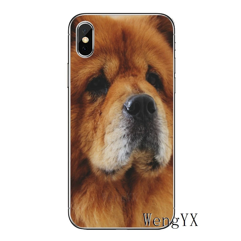 Роскошный мягкий чехол для телефона из ТПУ для Apple iPhone 8 7 plus 6s 6 plus X XR XS Max SE 5S 5c 5 4S 4 - Цвет: Chow-Chow-A-08