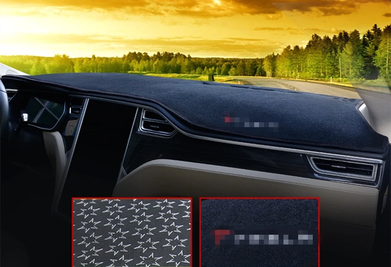 Для моделей TESLA модель S 2014 2018 крышка приборной панели коврик солнцезащитный