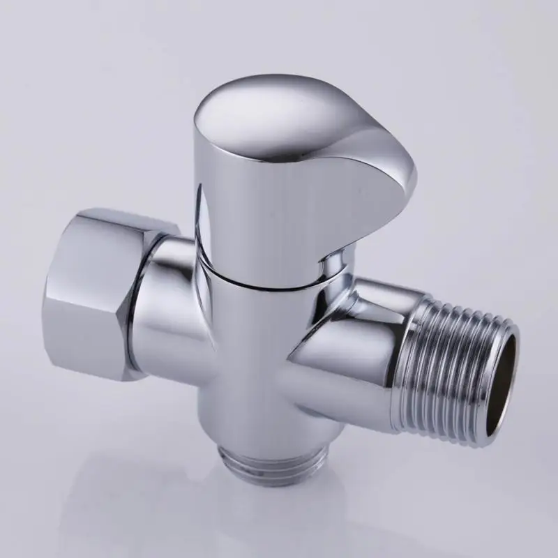 Ванная душевая головка шунтофф холодной и горячей воды 3 пути Т адаптер Тройник