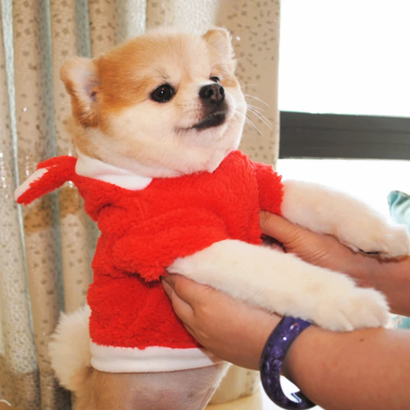 Пальто для собаки теплое свитер с вышивкой бархатная Высококачественная новая