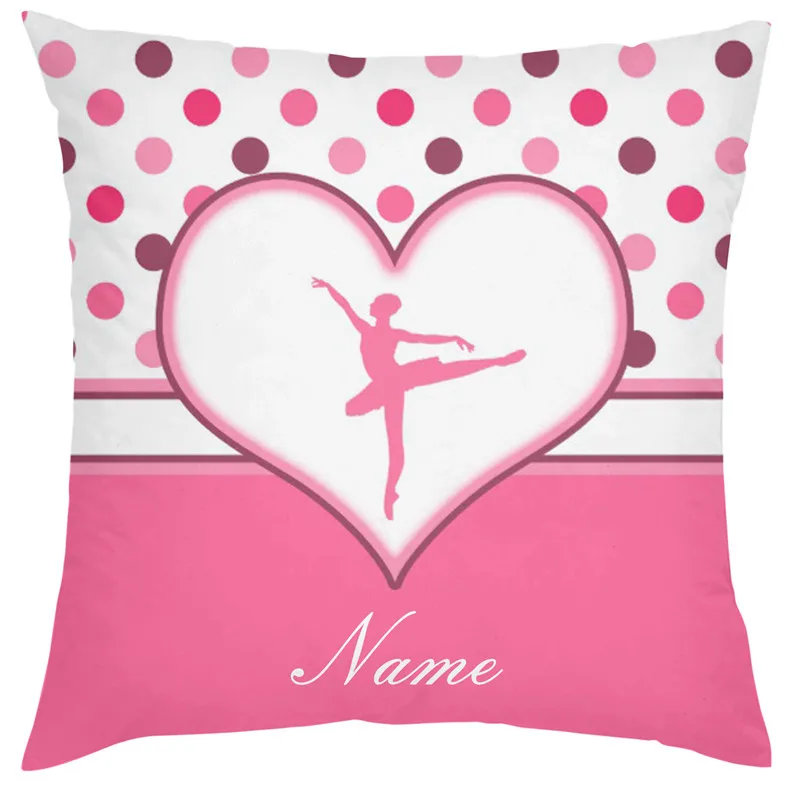 Рождественская подушка крышка Рождественский держать Танцы розовые балетные