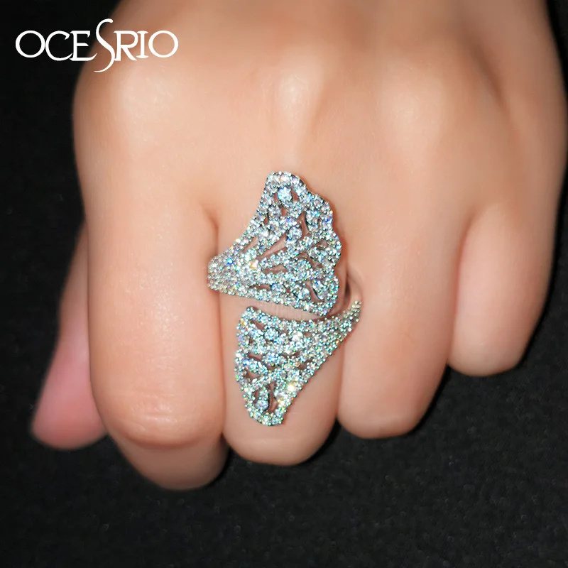 OCESRIO женские роскошные кольца для женщин кубический цирконий циркон