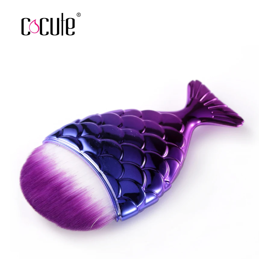 1 шт Professional Mermaid образный фундамент кисть косметическая в виде рыбной чешуи кисти