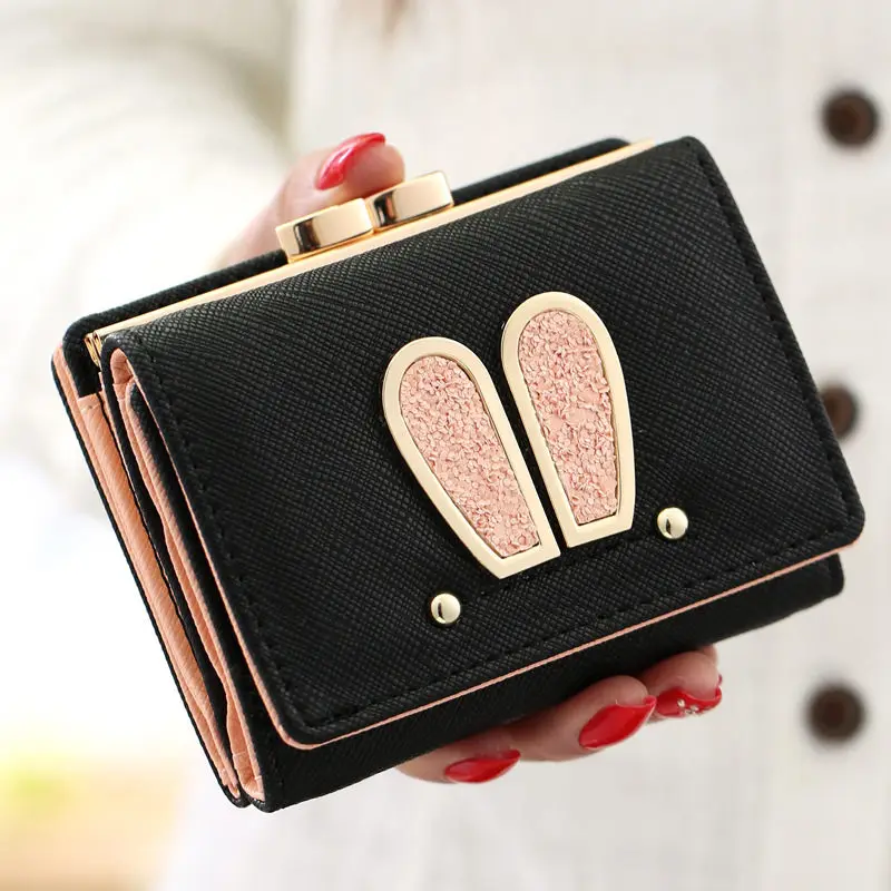 RanHuang 2017 женские короткие дизайнерские кошельки милые с заячьими ушками для