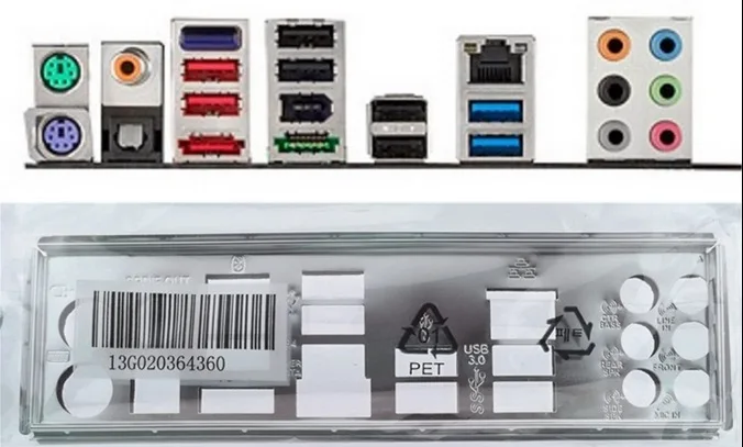 

Новая защитная задняя пластина I/O для материнской платы P8P67 PRO REV 3,0 just shield backplate Бесплатная доставка
