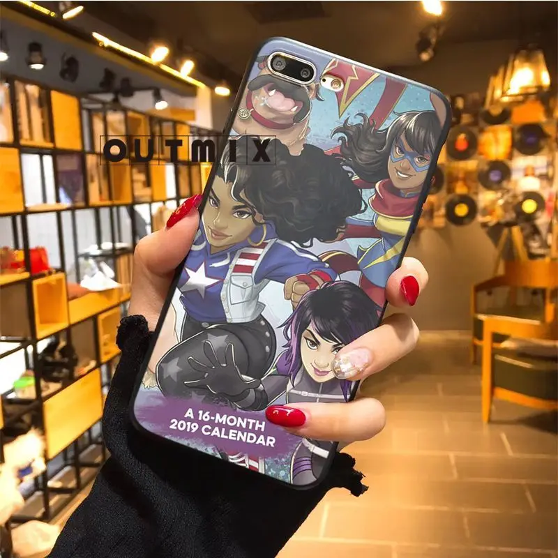 Силиконовый Футляр для телефона Marvel Rising Secret warriers чехол iPhone 7 plus 8 X XS max XR 5 5S 6 6s |