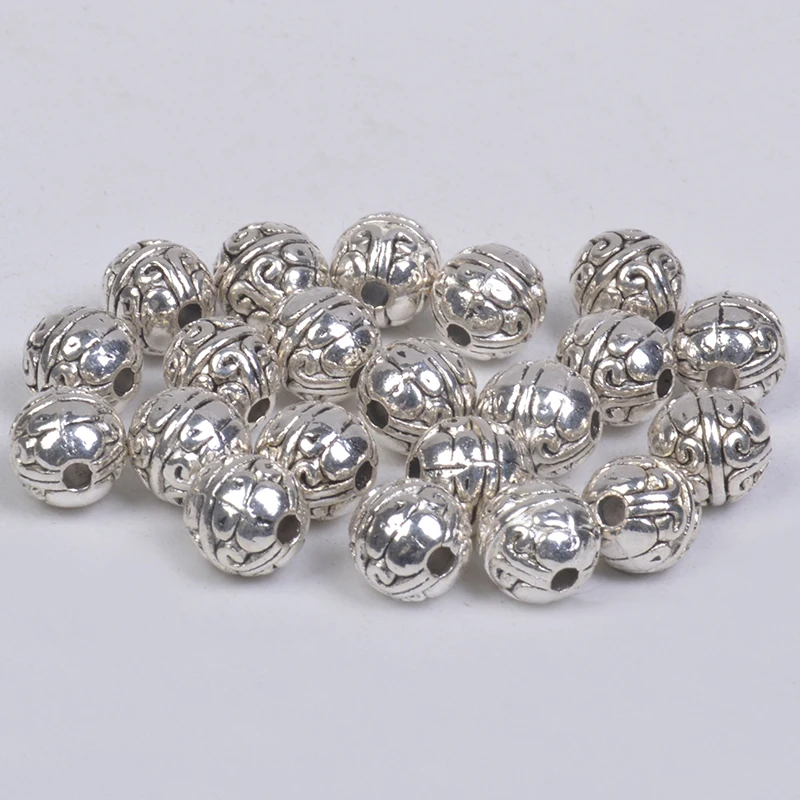 Бусины из металла для изготовления ожерелья и браслета 8 х7 мм 20 шт.|Бусины| |