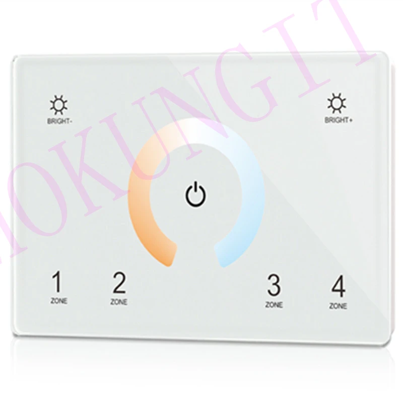 Сенсорная панель 4 зоны двухцветный DMX512 Master & RF пульт дистанционного управления