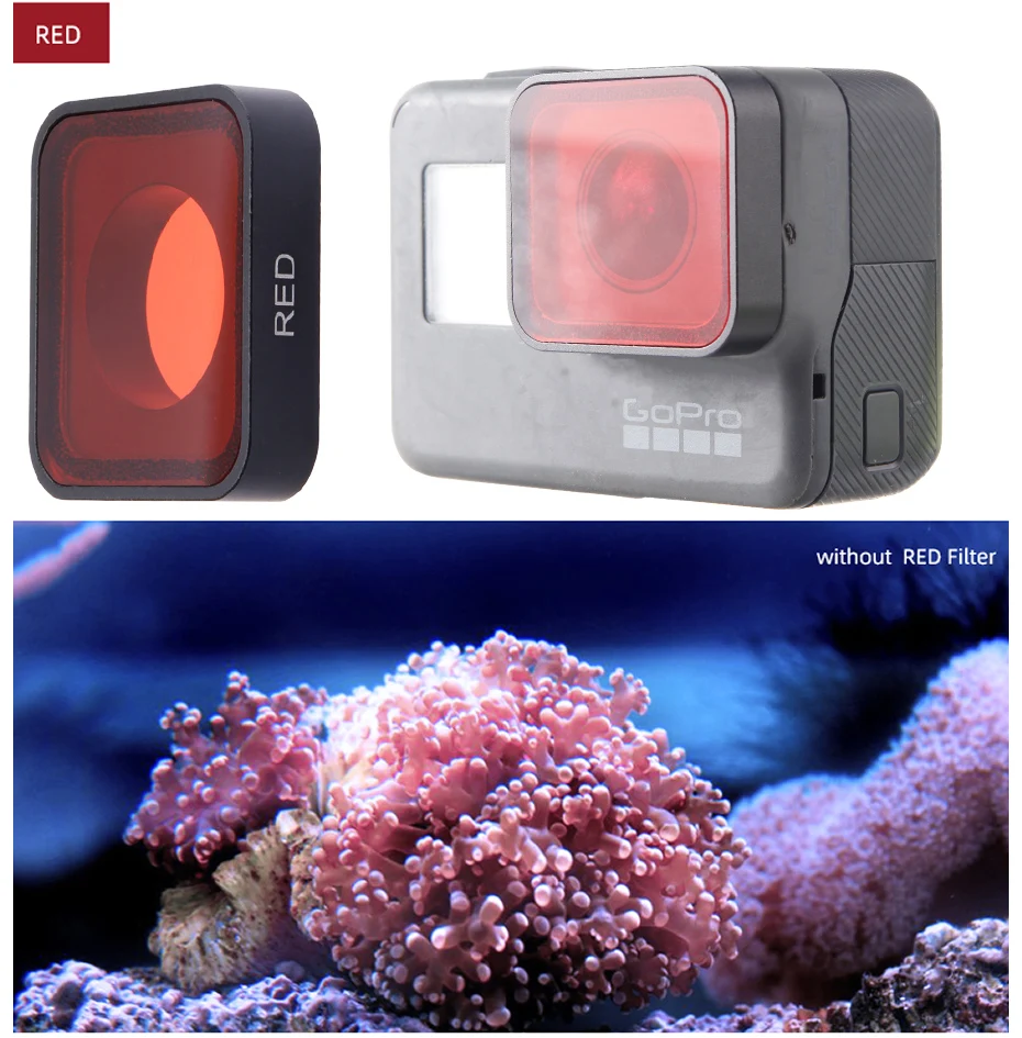 FOTOFLY Go Pro Hero 5 6 7 аксессуары для объектива UV CPL ND 4 8 16 Набор фильтров нейтральной плотности для GoPro Hero5/6/7 черная Экшн-камера