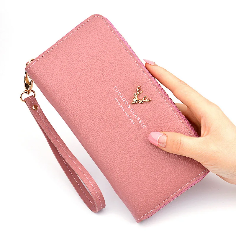 

New Card Holder Women Wallets Business PU Leather Long Design Quality Fashion Casual Female Purse Zipper Multi-function Wallets