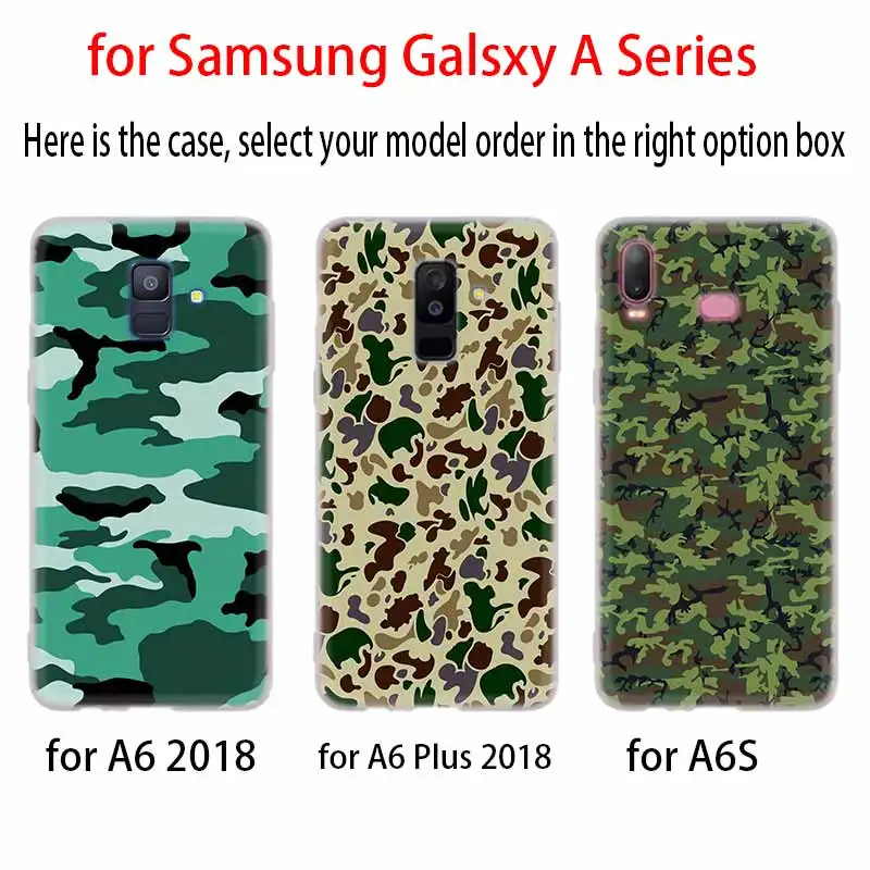 Чехол Камуфляжный для Samsung A42/A52/A72/A32/A12/A71/A51/A70/A50/A20/A30/A20S/A21S/A50S/A6/A7/A8 2018 | Мобильные