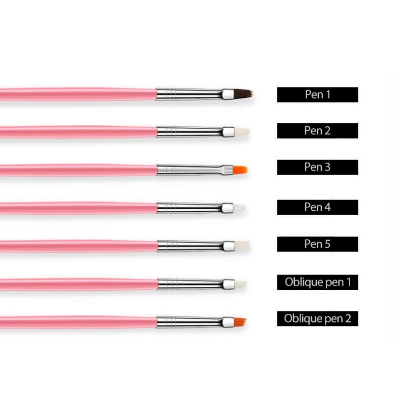 Набор инструментов для дизайна ногтей 15 шт. кисти рисования и нанесения