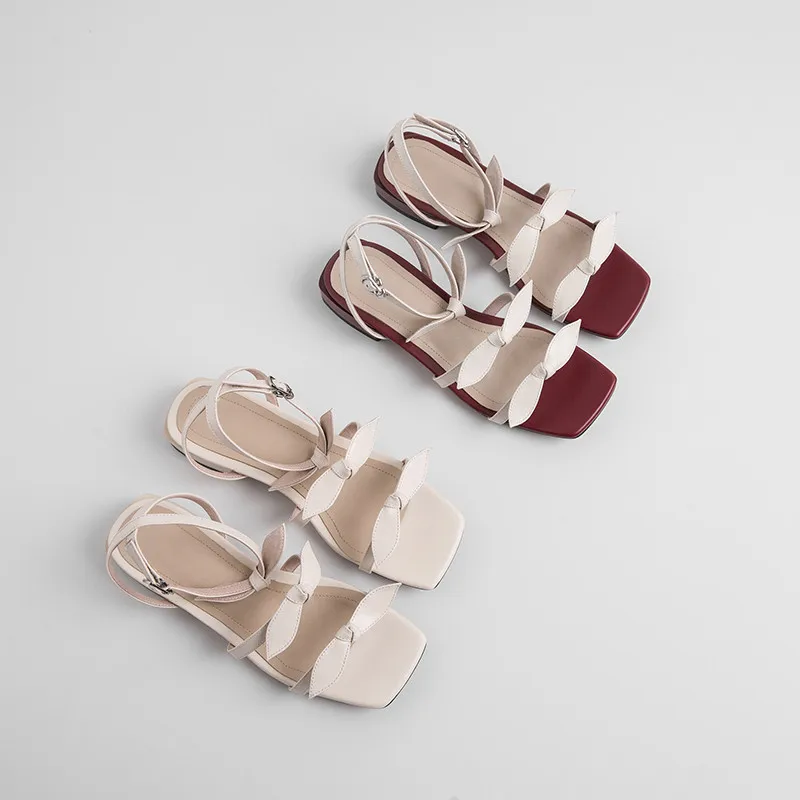 YMECHIC 2019 Новое поступление на толстом низком каблуке дамские сандалии с