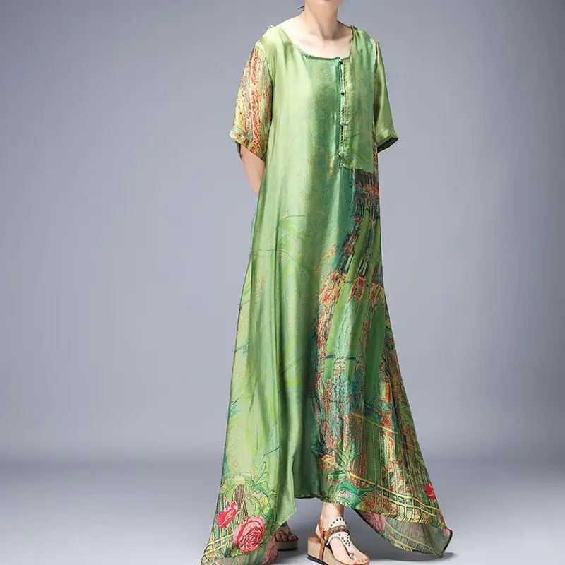 Одежда с принтом новинка 2019 летнее платье винтажное асимметричное короткий