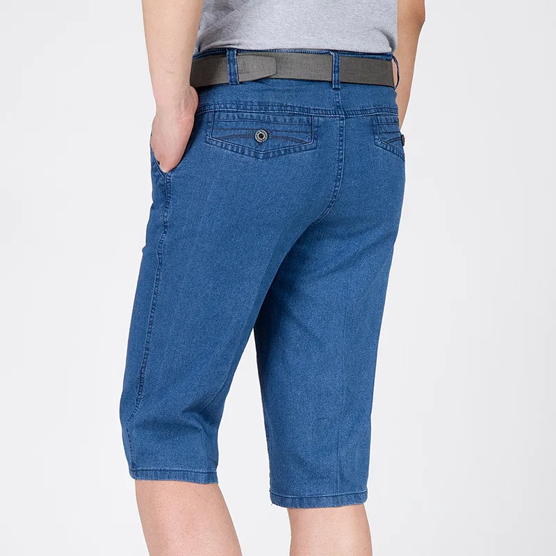 Лидер продаж 2020 модные летние мужские джинсы прямые джинсовые Капри комбинезоны