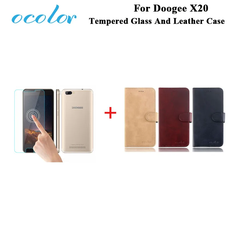 Ocolor Для Doogee X20 чехол из искусственной кожи с защелкой карманом для карт Kickstand Wallet