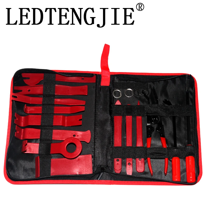 LEDTENGJIE инструмент для удаления клипов 19 шт. дверных панелей краубар отвертка