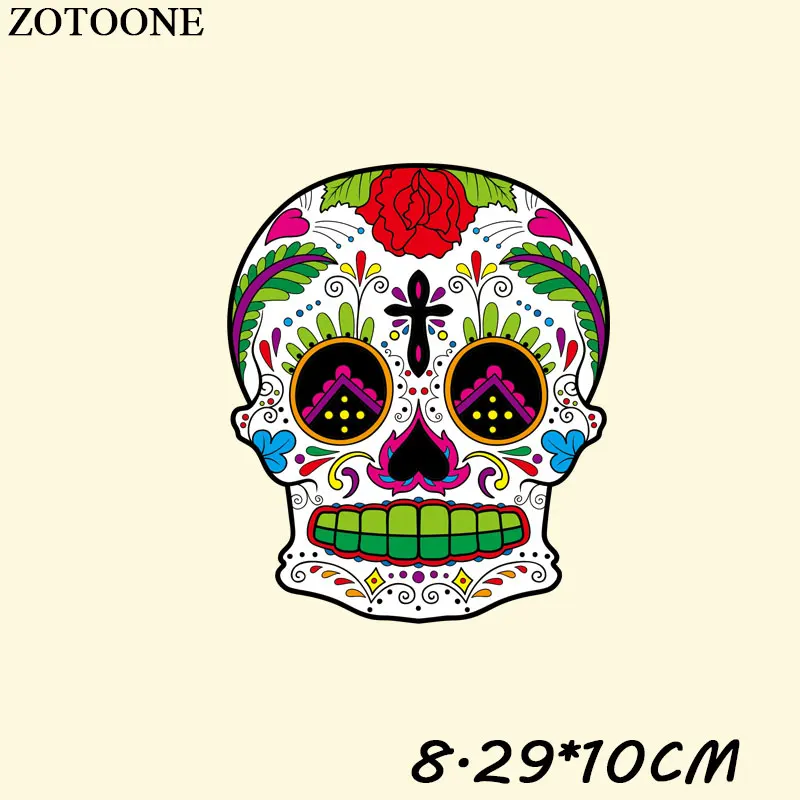 241 ZOTOONE нашивки с теплопередачей для одежды, модные нашивки в виде кота, тигра, панка, сделай сам, нашивки в полоску, наклейки на заказ, аппликация на футболку E - Цвет: 241