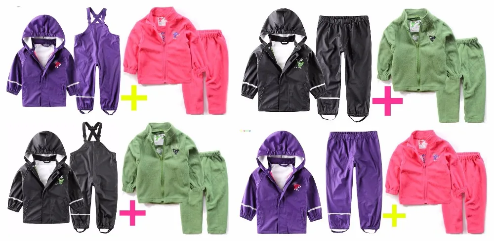 Children wind rain suit boys and girls play water (removable) inner a is equal to two sets of | Мать и ребенок