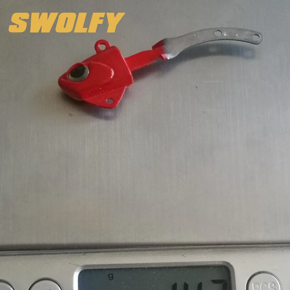 Swolfy 4PCS 14g/21g lead jig Head Single Hook Soft Fishing Lure Wobbler Bait Sinking Jigging Sea Fishing Peche Pesca Fishing