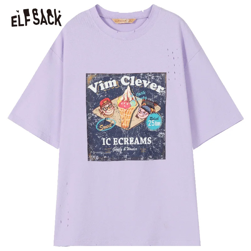 Женские хлопковые топы с дырками ELF SACK бордовая свободная повседневная уличная