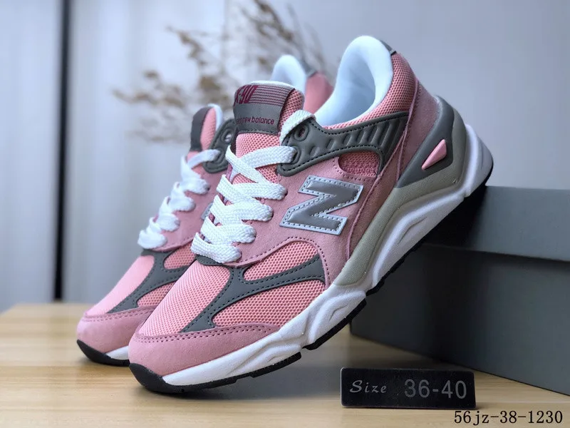 Оригинальные кроссовки NEW BALANCE серии X90 в стиле ретро, кроссовки для отдыха, 8 цветов - Цвет: Pink
