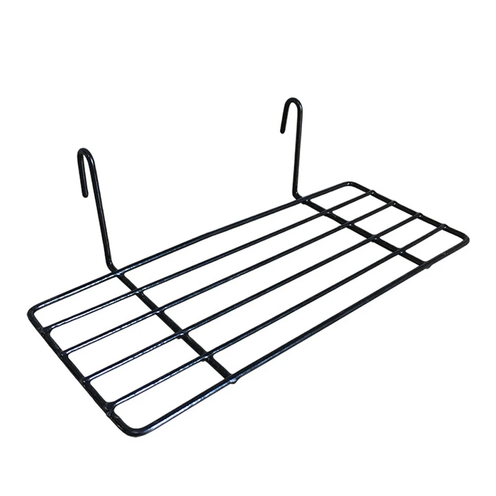 Wall Mounted Hanging Tray Hook Panel Storage Rack Home Decor Metal Mesh Dolls Flower Pot Photo Display Iron Wire Grid Bedroom | Дом и сад