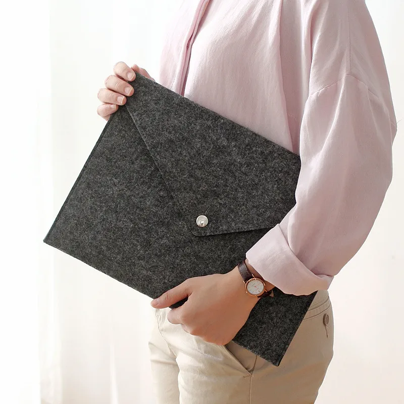 

Fashion Portfolio Simple A4 Felt File Bags Business Documents Briefcase File Folders Filing Products Office Bags Paper Organizer