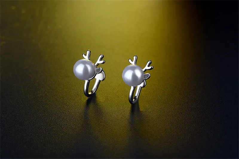 Модные женские жемчужные серьги клипсы для женщин ювелирные изделия