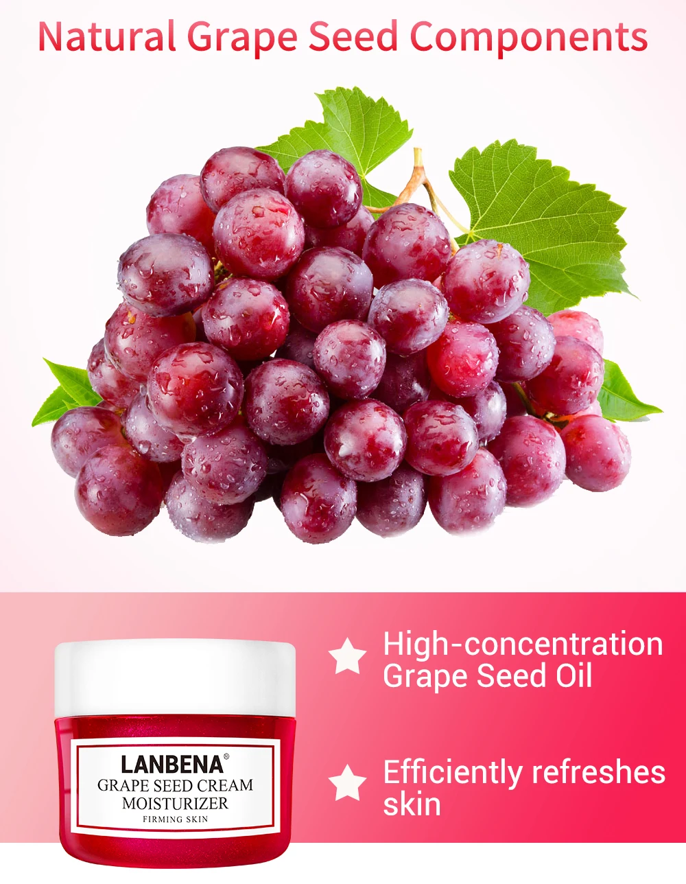 LANBENA крем для лица Лифкрем для лица виноградное семя крем для лица лифтинг, укрепление глубоко Восстанавливающий питательный защищающий Восстанавливающий подтягивающий уход за кожей