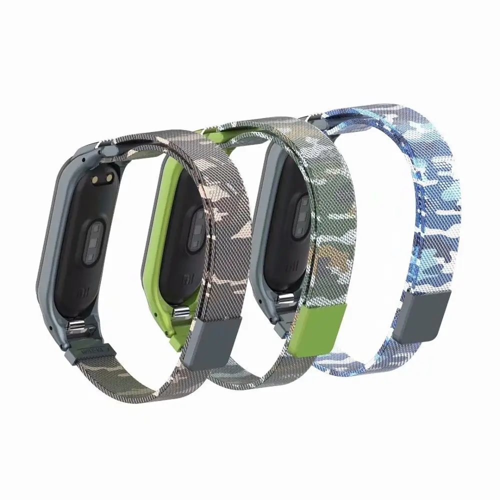 Mi lanese магнитные петли ремешок для Xiaomi mi Band 4 браслет из нержавеющей стали аксессуары для mi band 4 ремешок банда4 металлический браслет