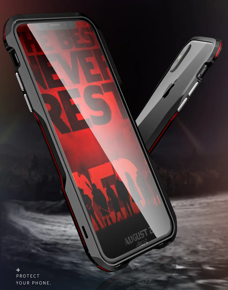Металлический Чехол-бампер для iPhone XR, корпус из алюминиевого сплава, чехол для iPhone XR, противоударный защитный чехол для iPhone XS MAX Capa