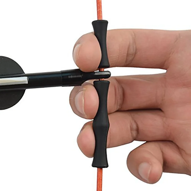 

1 Set Hunting Archery Target Recurve Bowstring Finger Guard Saver Soft Silicon Bow String Protector Gear Quick Shot Finger Guard