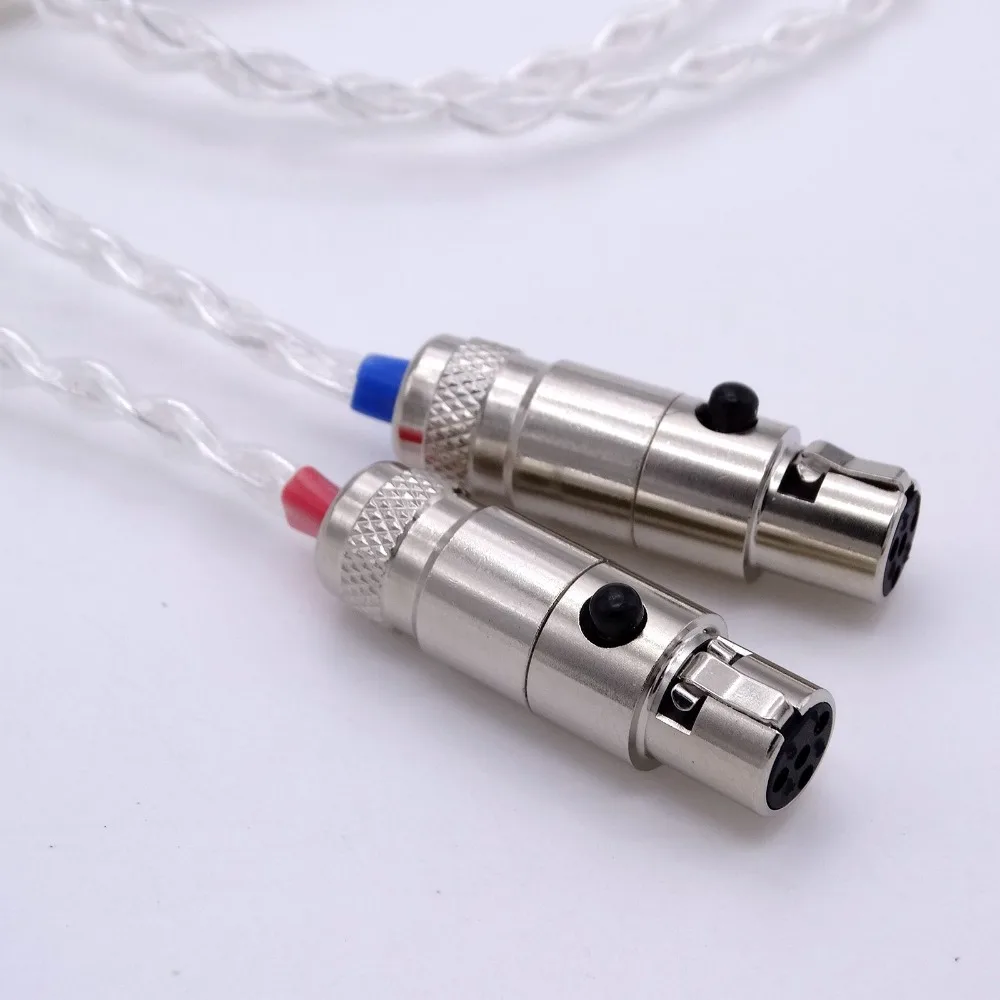 2 5 м 1/4 6 35 мм DIY Hi end HIFI 8 ядер 5n Pcocc посеребренный кабель для наушников Audeze LCD 3 X|headphone