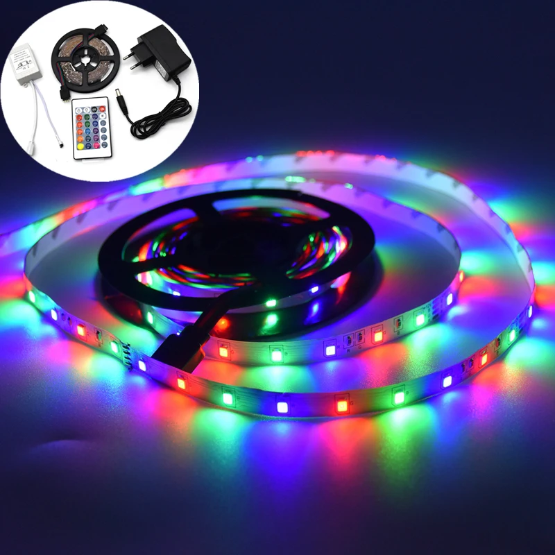 Белая RGB Светодиодная лента 2835 DC12V 60 светодиодов/м гибкая для освещения