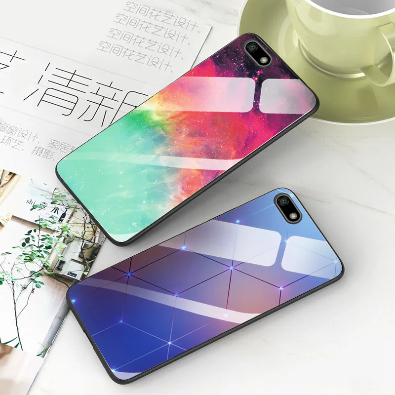 Tempered Glass Case For Huawei Honor 7A DUA-L22 Boat Shockproof Glossy Cover 5.45'' Bumper |