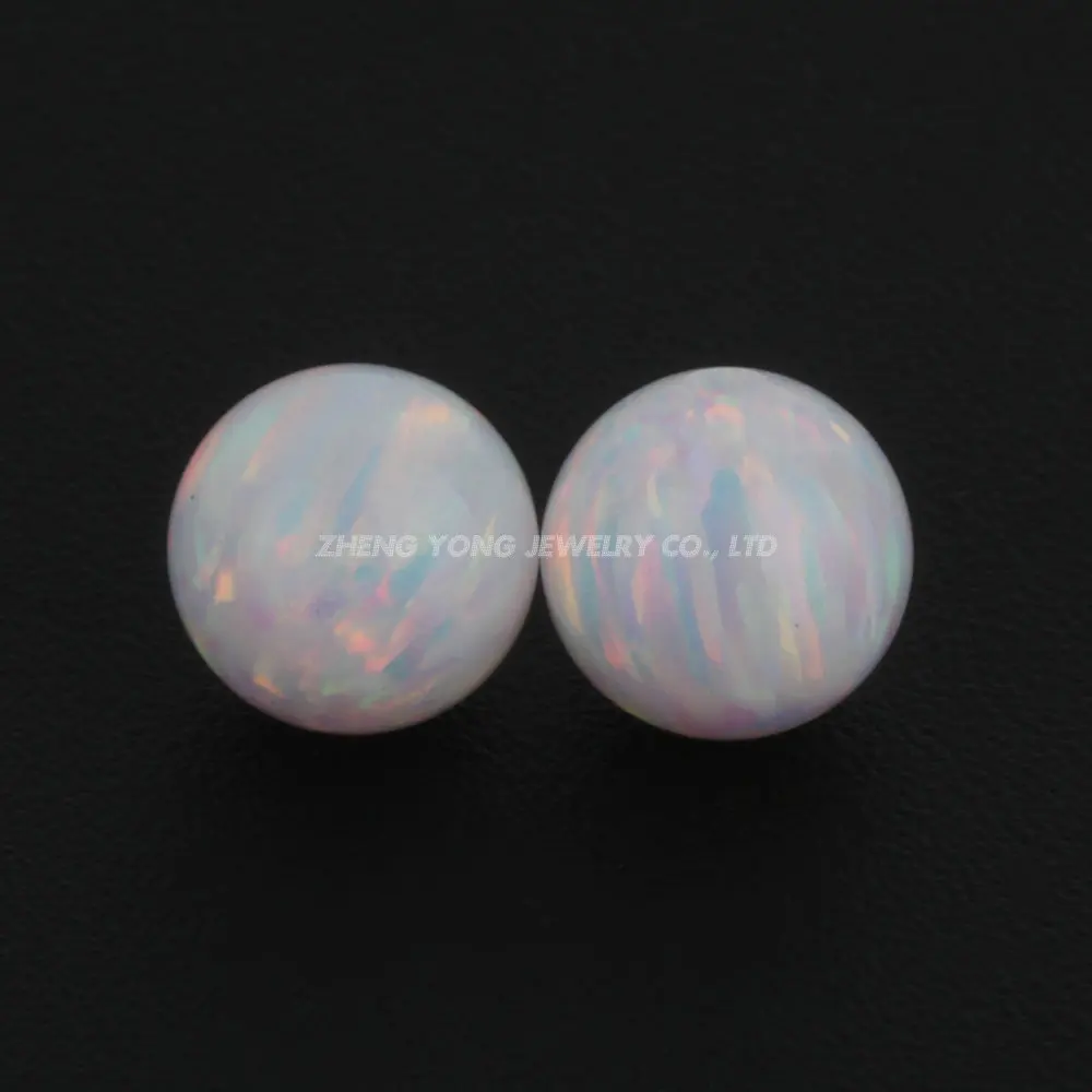 OP17-6mm-10pcs 6 мм, для лабораторного создания, полный Просверленный круглый шар, опал, бусины для рукоделия, ювелирных изделий, синтетический опал, камень - Цвет: OP17-6mm-10pcs
