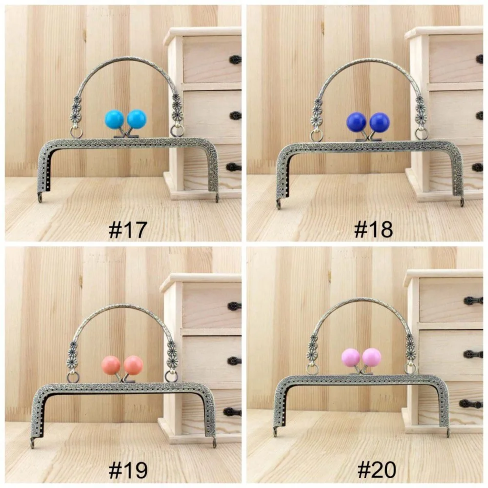 10 шт./лот 18 см Античная бронзовая конфетная бусина поцелуй застежка квадратная