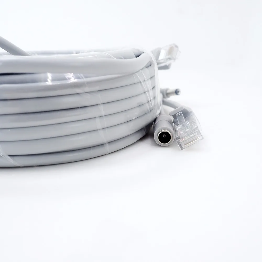 NC 15M RJ45 + DC 12V кабель питания локальной сети сетевые кабели для сетевой IP камеры