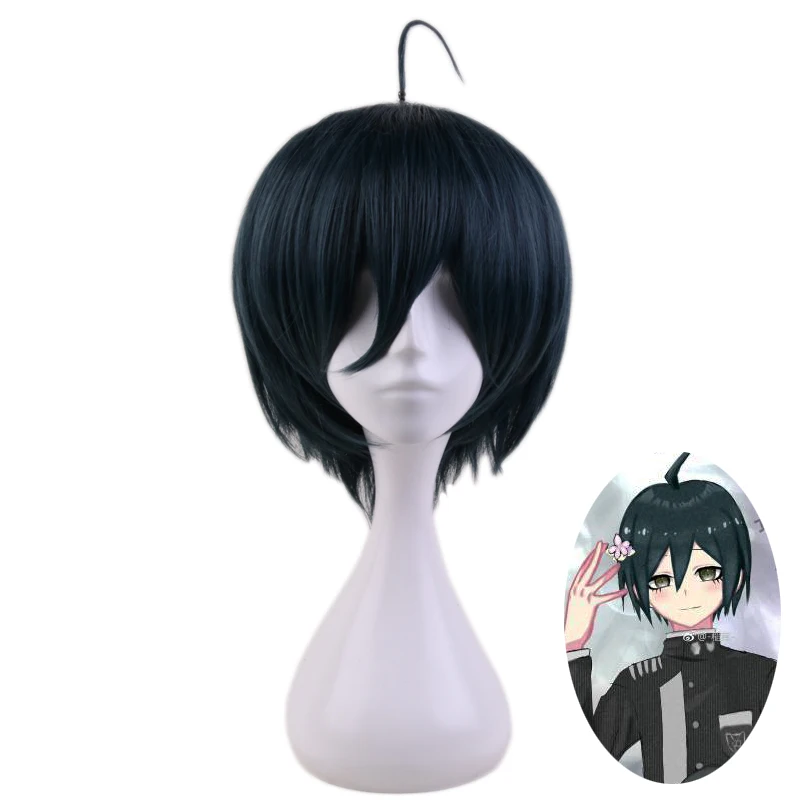Danganronpa V3: Killing Harmony Saihara Shuichi короткий парик косплей костюм Dangan Ronpa термостойкие