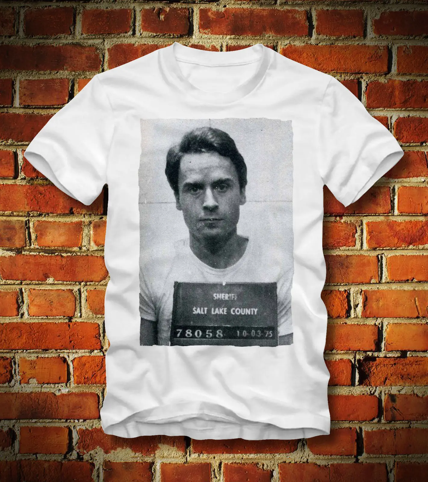 BOARDRIPPAZ футболка TED BUNDY MUGSHOT Мэнсон Дамер серийный убийца хорошего качества