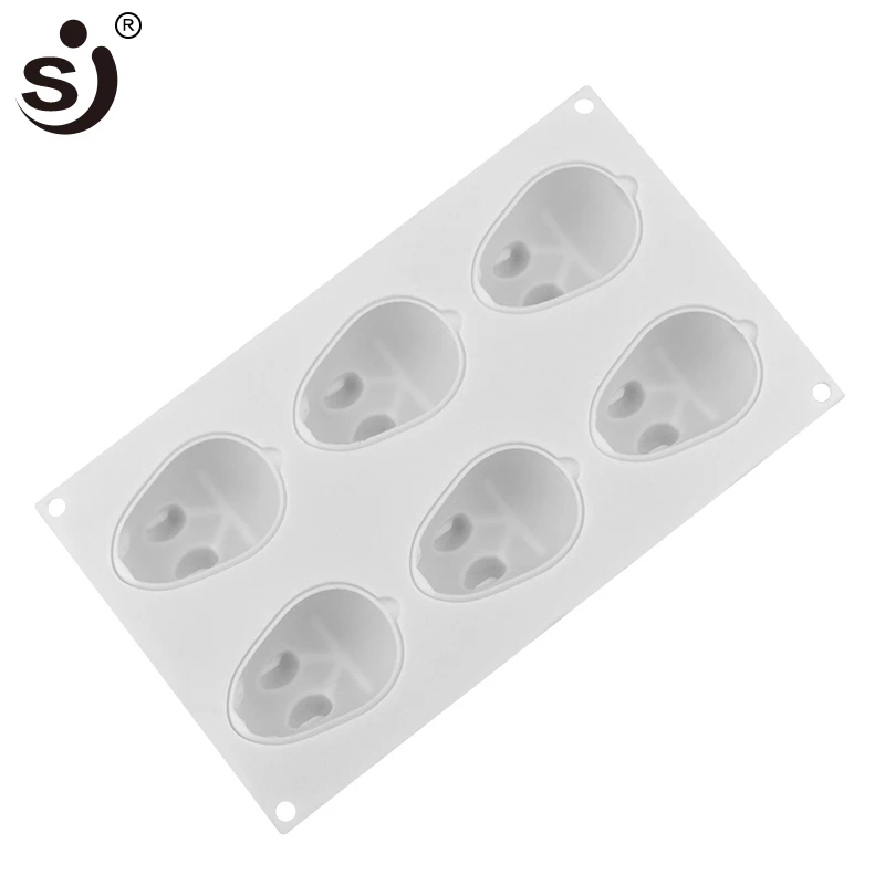 Силиконовые 3D формы SJ с 6 отверстиями искусственная форма для торта инструменты