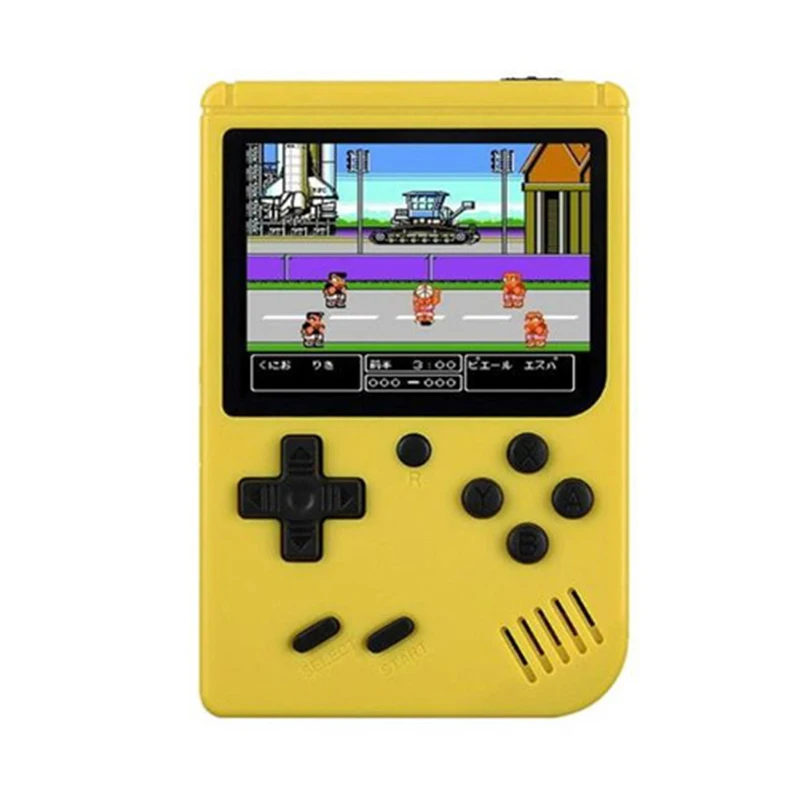 Yellow Встроенный 168 игр ретро портативный мини портативная игровая консоль 3,0 дюймов цветной ЖК-дисплей Детский Цветной игровой плеер встроенный литиевый аккумулятор - Цвет: Yellow