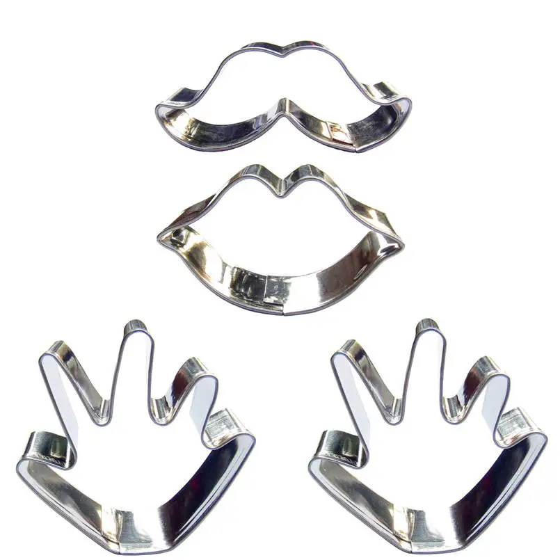 Лидер продаж милые маленькие в форме усов инструменты для украшения торта серия