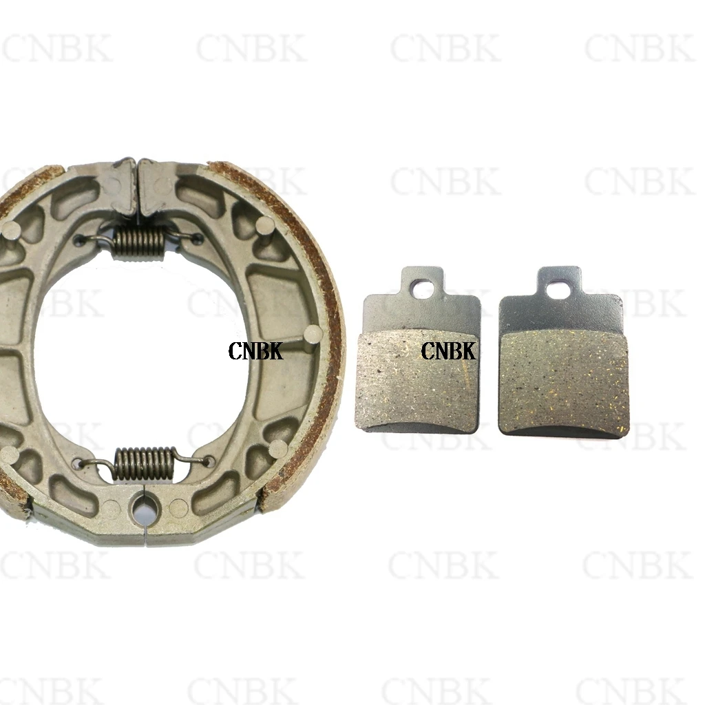 Brake Pads Drum Set for PIAGGIO Zip 50 2000- 2008 2T 4T 2000- 2011 VESPA ET4 125 96-99 LXV LXV125 S S125 2007- 2013 S 50 - Цвет: Semi Metallic SET