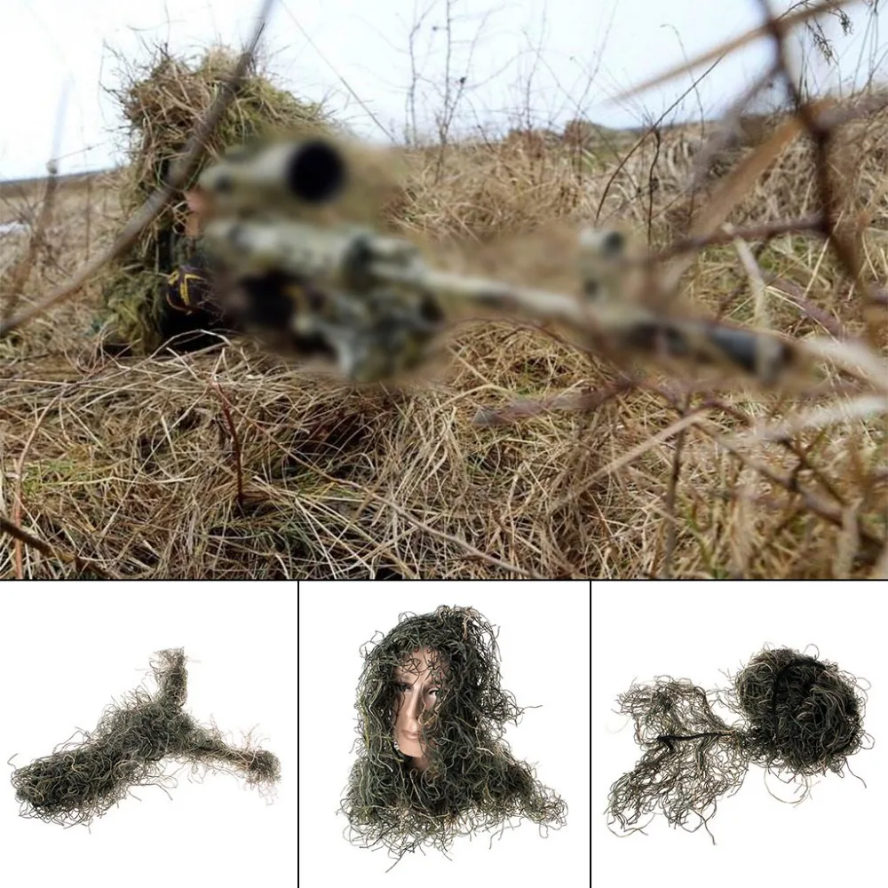 Охотничья винтовка оберточная веревка тип травы Ghillie Костюмы для камуфляжа Yowie